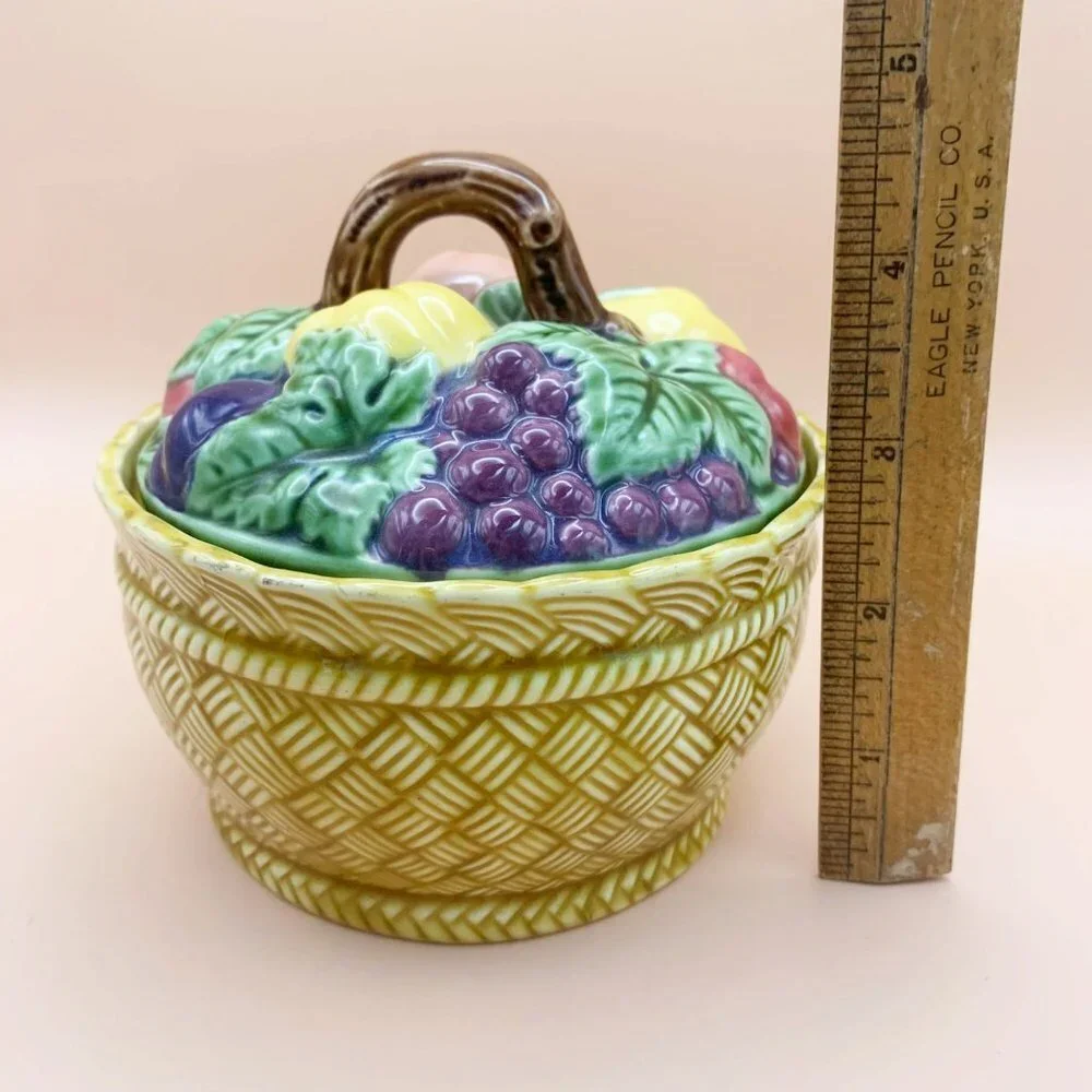Vintage Erphila Art Pottery Fruit Basket